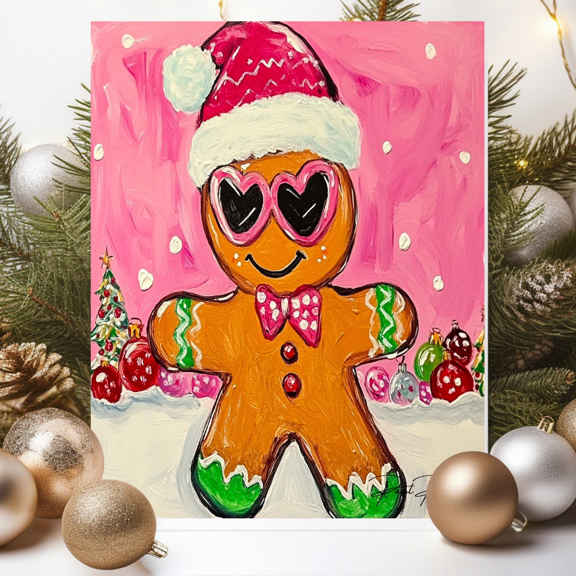 Holiday Gingerbread Man DIY Painting Kit